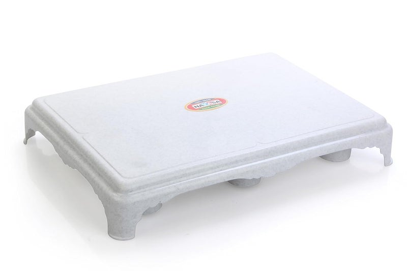 NAYASA Nayasa Asan Patla 505| Durable Patla for Home | Light Weight Patla | Multipurpose Patla | Patla for Kitchen and Bathroom | White  - Image 1