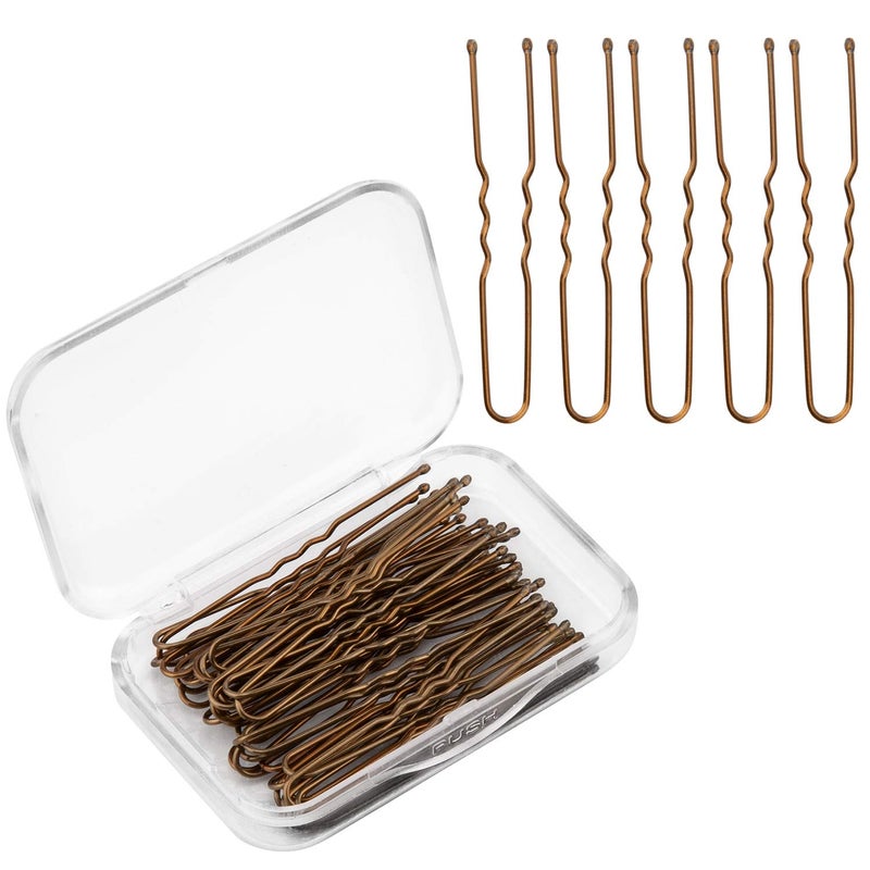 AIEX 200 Pieces UShaped Hairpins Kit Hair Clips Hairpins Hair Clips for Women Girls and Hair Salon Bronze