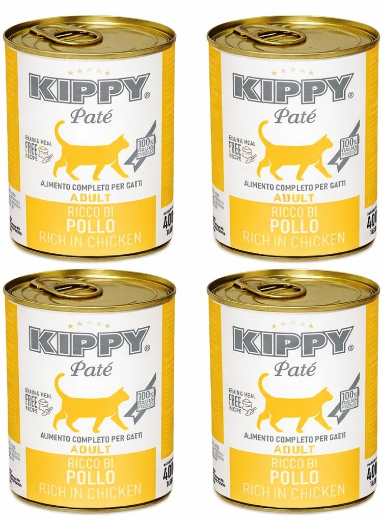 Kippy Pate Canned Chicken Flavor for Cats (400g) 4 Cans - Image 1