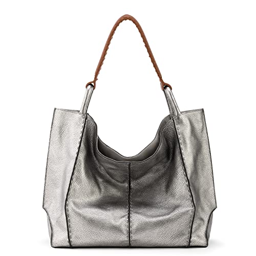 The Sak Los Feliz Large Tote Bag - Premium Leather Handbag With Stylish Design For Everyday, Travel, Beach Bag - Roomy, Durable, Lined Purse With Shoulder Bag Strap, Zipper Pocket - Image 1