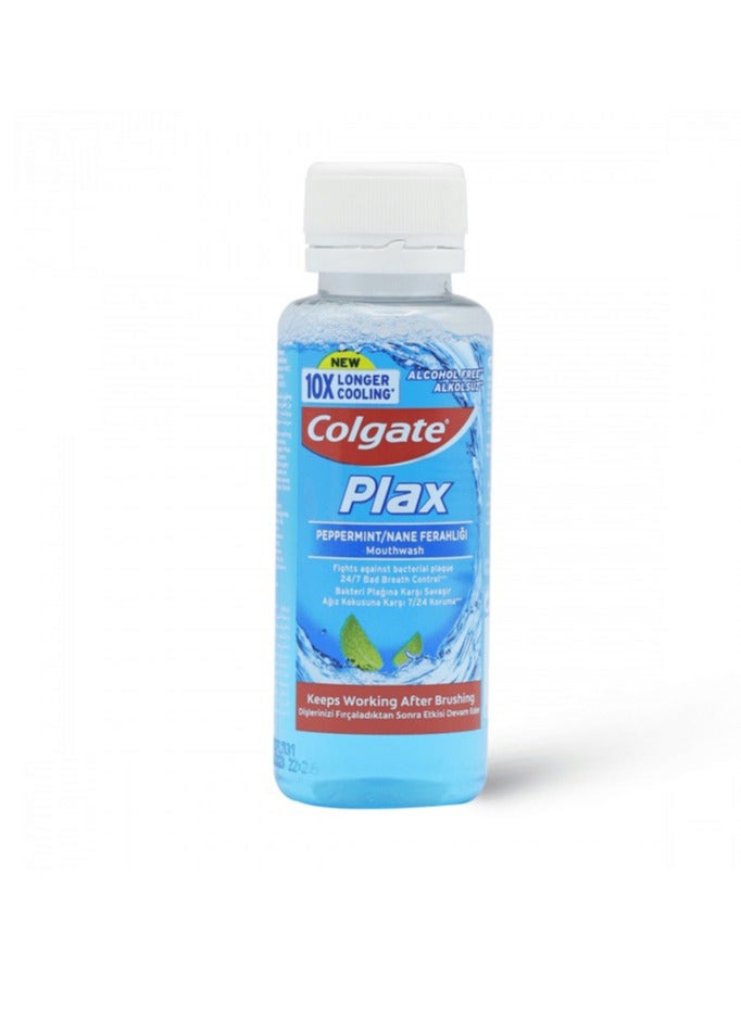 Colgate Pack Of 3 Colgate Plax Peppermint Mouth Wash 100ml - Image 2