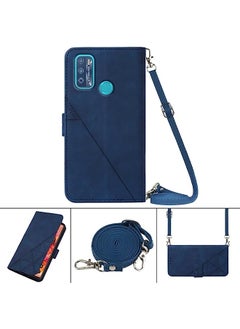 HuHa Case Cover Compatible For Infinix X680 Hot 9 play Crossbody 3D Embossed Flip Leather Phone Case Blue - pzsku/ZC018D9A168DCAF6A6820Z/45/_/1687909684/0877519d-27d9-464b-841a-4cd7a792e777