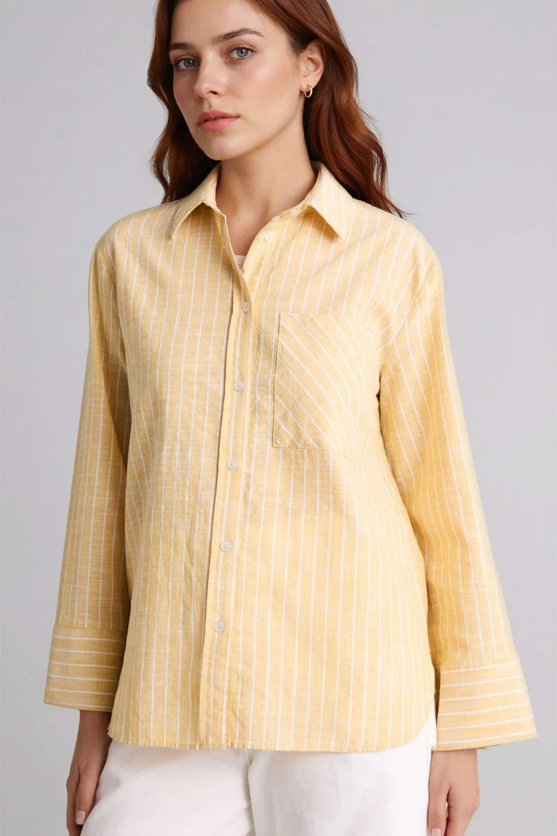 DeFacto Relax Fit Striped Long Sleeve Tunic