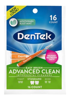 Dentek DenTek Easy Brush Interdental Cleaners, Mint, 16 Count  - Image 1