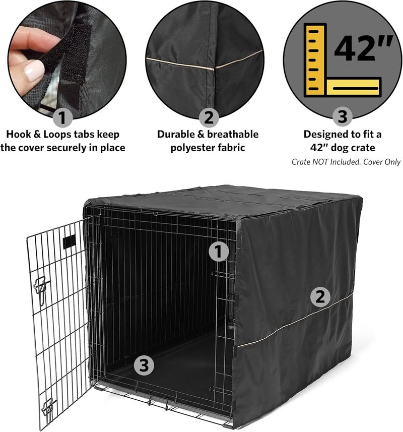 Dog Crate Cover, Privacy Dog Crate Cover Fits Dog Crates, Machine Wash & Dry - Image 4