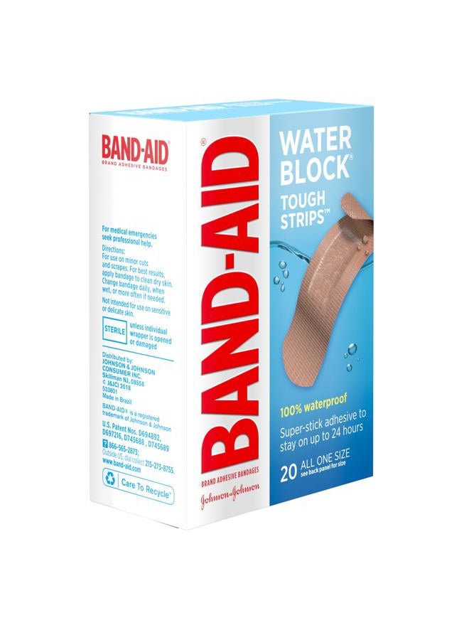 Band-Aid Tough-Strips Adhesive Bandages, Waterproof-20ct - Image 4