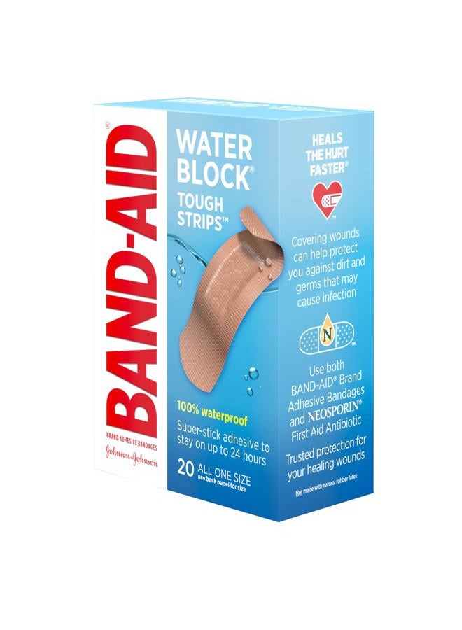 Band-Aid Tough-Strips Adhesive Bandages, Waterproof-20ct - Image 3
