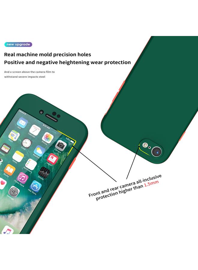 اس-توب جراب لهاتف iPhone SE 2022 / 2020 / 8 / 7، جراب هاتف 3 في 1، واقي كامل بلونين - Image 5