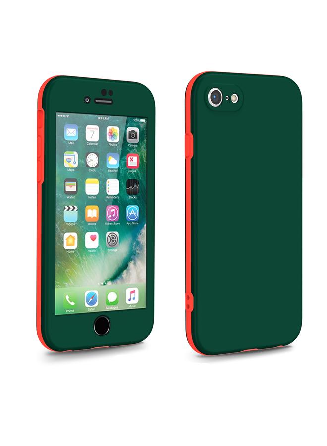 اس-توب جراب لهاتف iPhone SE 2022 / 2020 / 8 / 7، جراب هاتف 3 في 1، واقي كامل بلونين - Image 1
