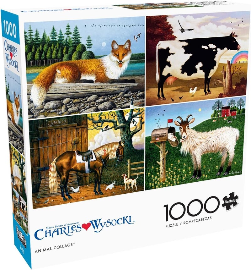 Buffalo Games Charles Wysocki Animal Collage 1000 Piece Jigsaw Puzzle for Adults Challenging Puzzle Perfect for Game Nights Finished Size is 2675 x 1975 - Image 2