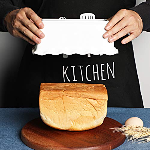 HAOTOP Porcelain Nonstick Baking Bread Loaf Pan, 8.5 x 5 Inch, White - Image 5