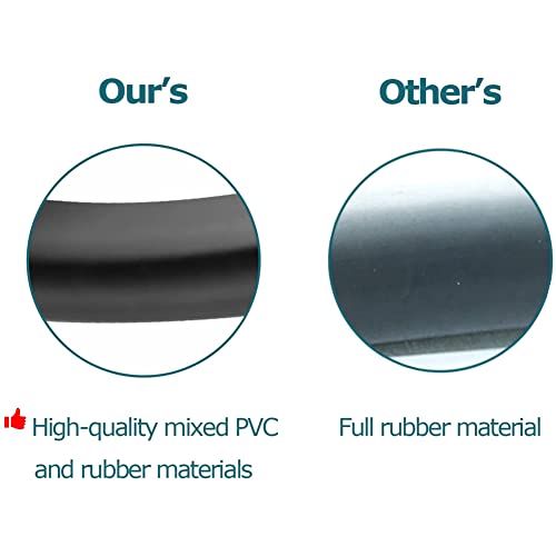 Tintvent Rubber Edge Trim Black, U Channel PVC Plastic Seal, Metal Edge Protector Fit for 0.16", 26Ft (315in) - Image 5
