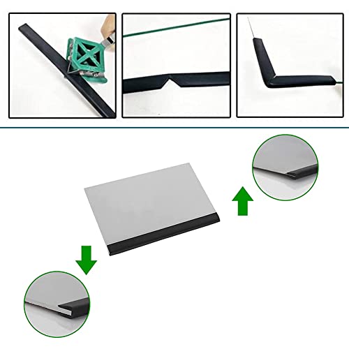 Tintvent Rubber Edge Trim Black, U Channel PVC Plastic Seal, Metal Edge Protector Fit for 0.16", 26Ft (315in) - Image 4