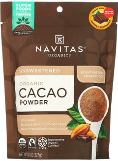 Navitas Organics Organic Cacao Powder, Unsweetened, 8 oz (227 g) 