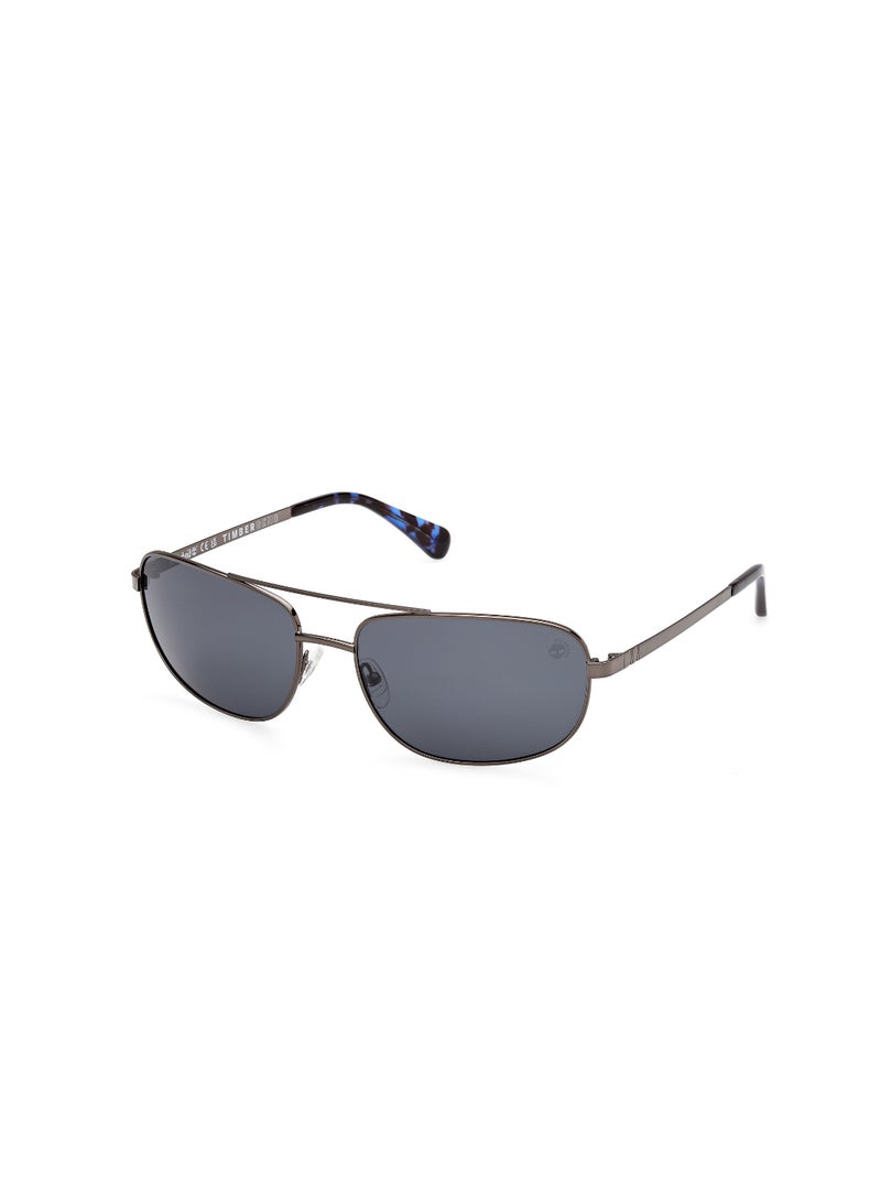 TIMBERLAND FULL RIM MALE NAVIGATOR SILVER METAL SUNGLASSES - Image 1