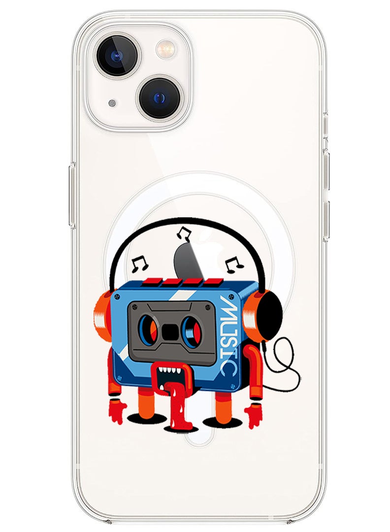 Theodor Magnetic Case for iPhone 14 6.1-inch Compatible with MagSafe Wireless Charging, Shockproof Phone Bumper Cover Music Recorder copy - Image 1