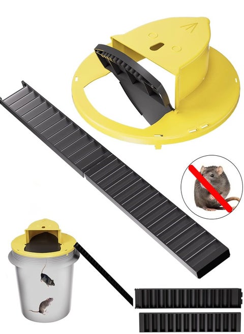 Mouse Trap, Self-Resetting Flip and Slide Bucket Trap for Indoor and Outdoor 5-Gallon Bucket (without Bucket)