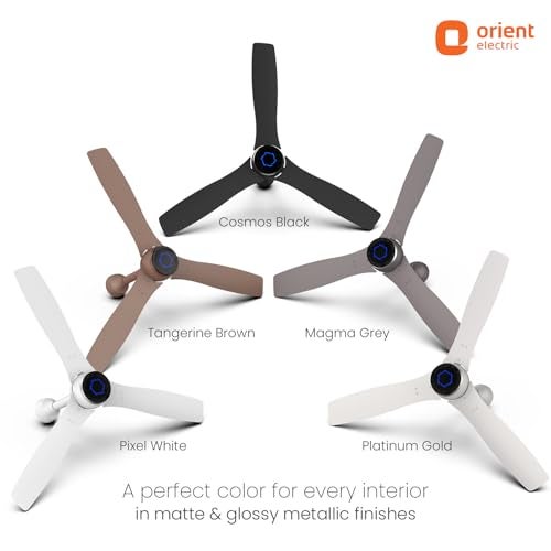 Orient Electric مروحة سقف ذكية من أورينت الكهربائية بحجم 1200 مم Aeon VC BLDC الجديدة للمنزل | تصنيف 5 نجوم من BEE | مزودة بتقنية IOT وتحكم عن بُعد | دوران ثنائي الاتجاه | ضمان 5 سنوات من أورينت | رمادي ماجما - Image 5