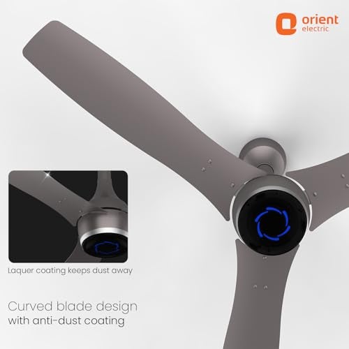 Orient Electric مروحة سقف ذكية من أورينت الكهربائية بحجم 1200 مم Aeon VC BLDC الجديدة للمنزل | تصنيف 5 نجوم من BEE | مزودة بتقنية IOT وتحكم عن بُعد | دوران ثنائي الاتجاه | ضمان 5 سنوات من أورينت | رمادي ماجما - Image 4