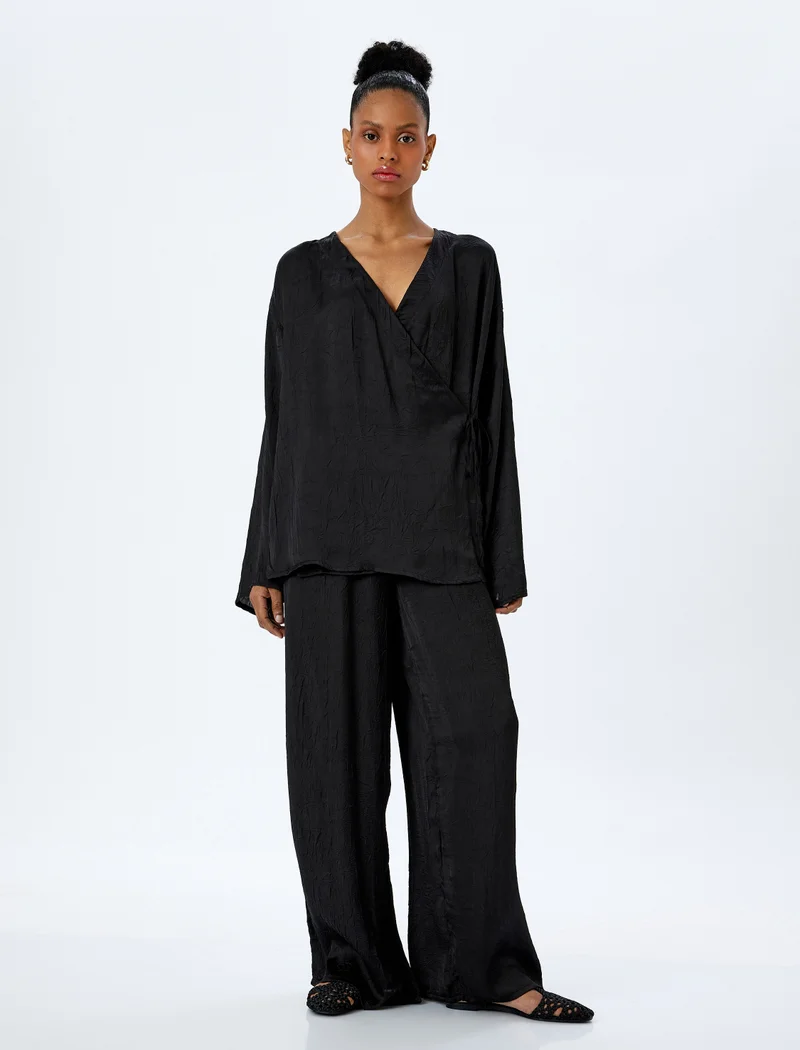 KOTON Satin Kimono Jacket