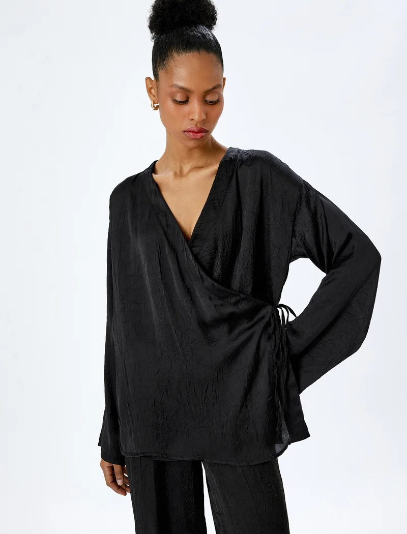 KOTON Satin Kimono Jacket