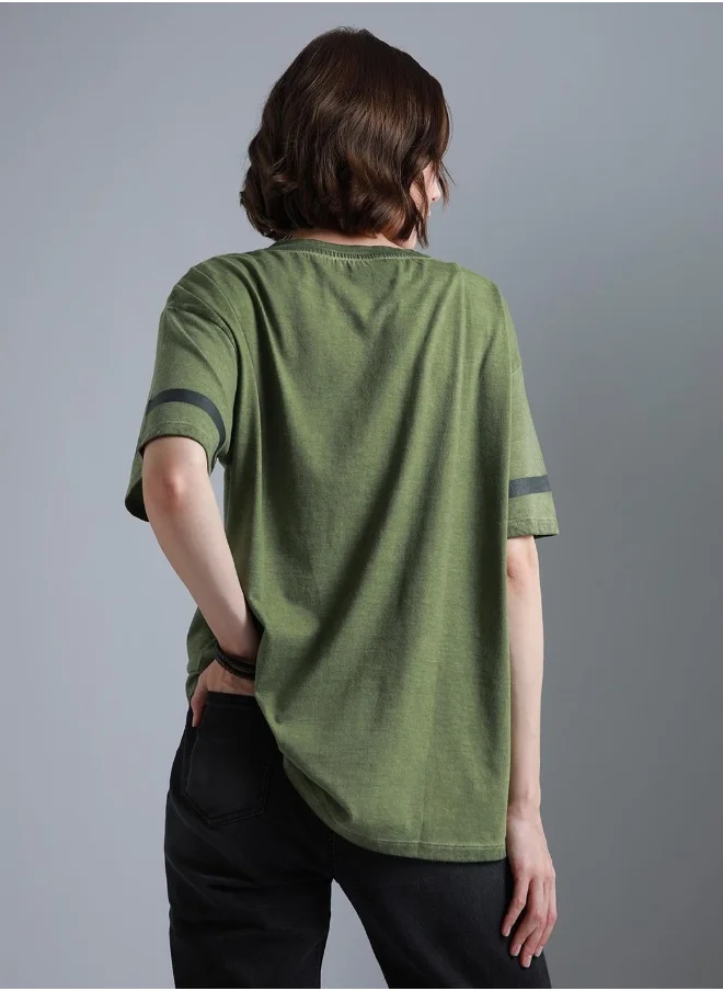 هاي ستار Women Green T-shirts