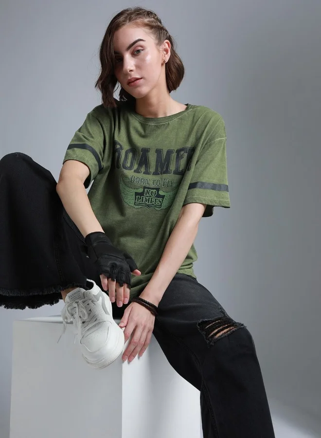 HIGH STAR Women Green T-shirts