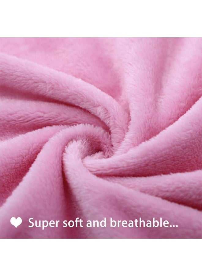 furrybaby - furrybaby Premium Fluffy Fleece Dog Blanket Soft and Warm Reversible Flannel Pet Blanket for Dogs 24x32inch Washable Indoor Cats Blankets for Cozy Comfy Nap(Pink) - Image 1