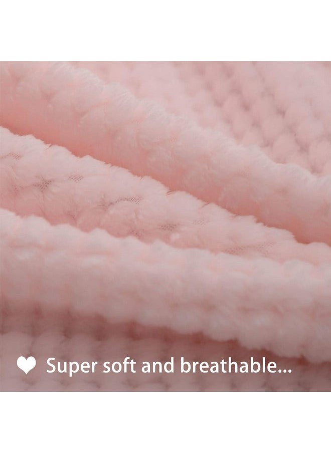 furrybaby - furrybaby Premium Fluffy Fleece Dog Blanket Soft and Warm Reversible Flannel Pet Blanket for Dogs 24x32inch Washable Indoor Cats Blankets for Cozy Comfy Nap(Pink) - Image 1