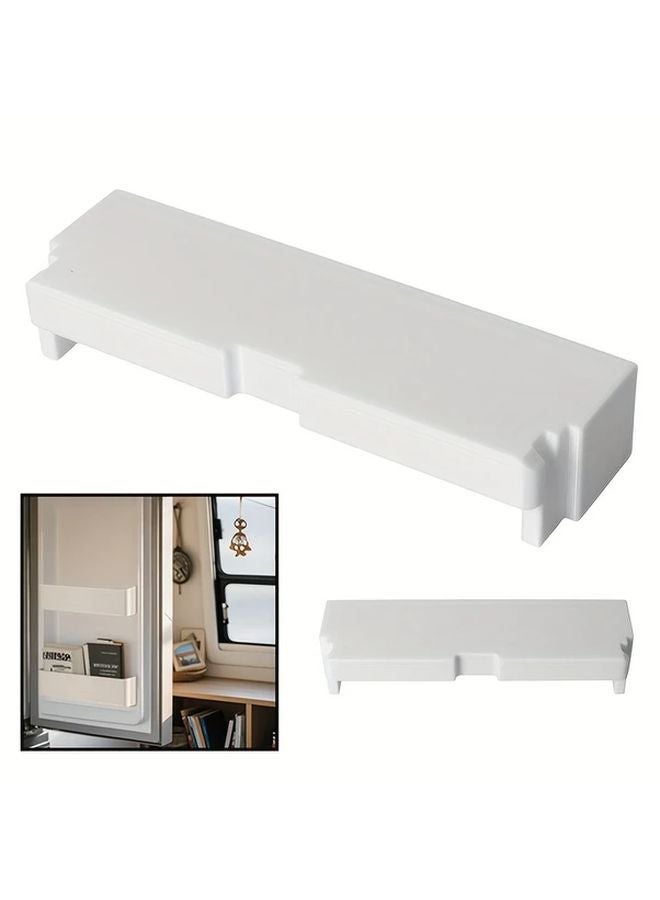 White RV Refrigerator Shelf Adjustable Clips Space Saving Dometic Fridge Organizer - Image 5