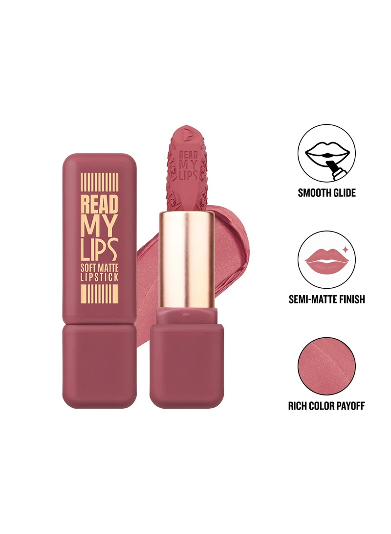 Character Character Read My Lips Soft Matte Lipstick - Rich Pigment, Vitamin E & Jojoba Oil
