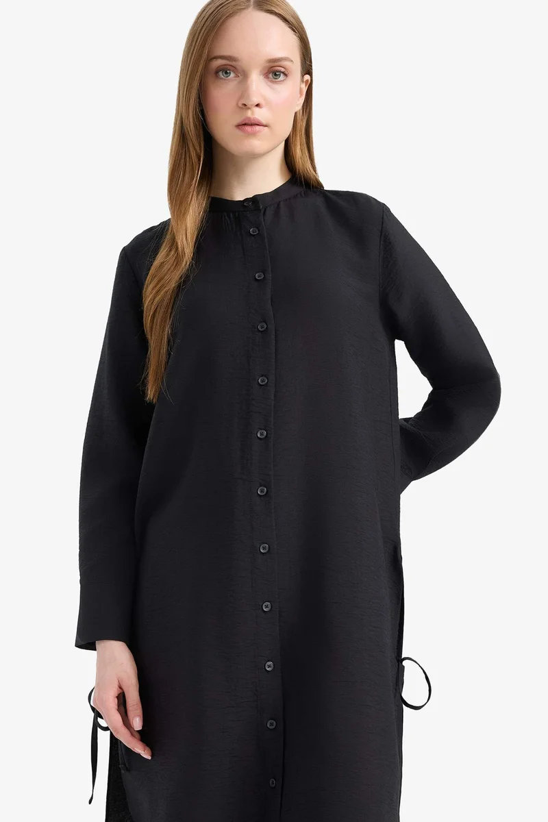 DeFacto Regular Fit Basic Long Sleeve Shirt Tunic