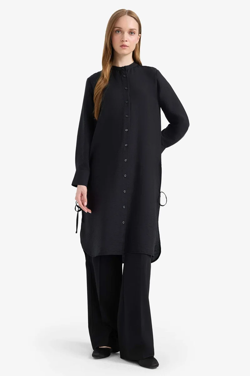DeFacto Regular Fit Basic Long Sleeve Shirt Tunic
