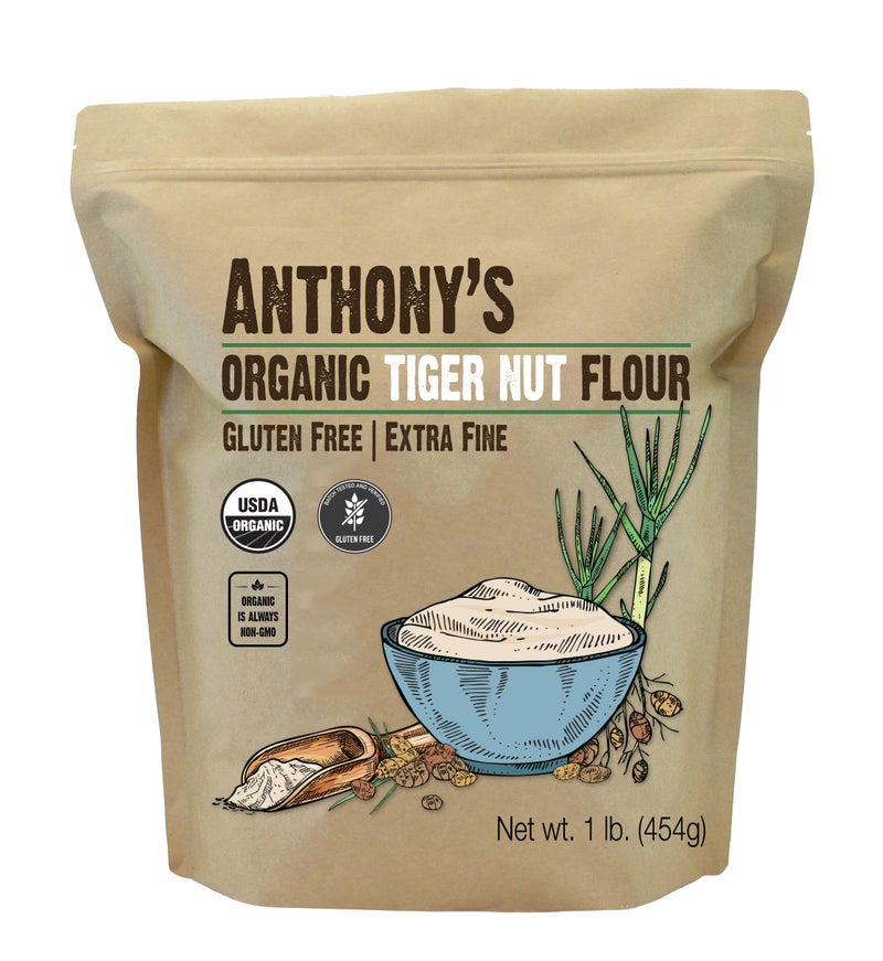 Anthony's Organic Tiger Nut Flour, 1 lb, Gluten Free, Non GMO, Paleo Friendly - Image 1