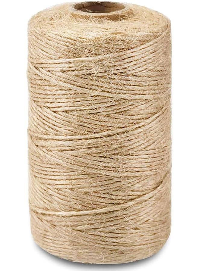 The Bros 656 Feet Jute Twine String,Twine String, 2mm Cotton Butchers Twine String, For Gift Wrapping Craft Plant Garden Handmade Arts Decoration Packing String Home Decor  - Image 1