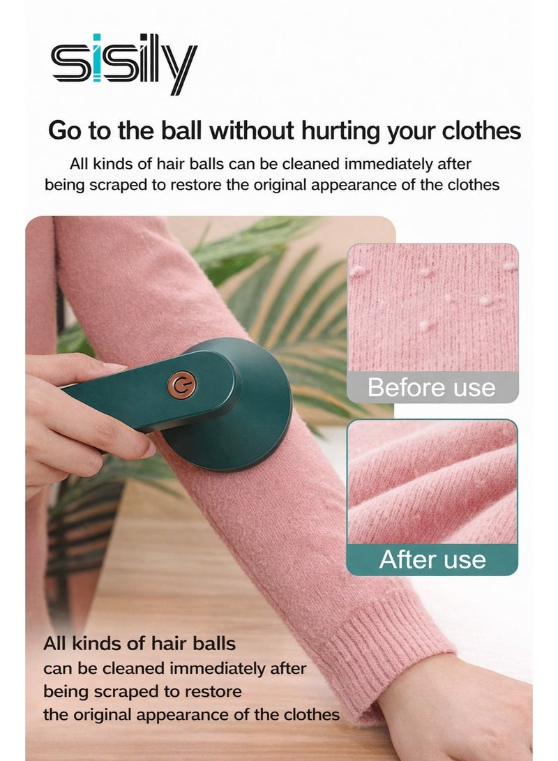 سيسلي قابلة لإعادة الشحن - مزيل الوبر الكهربائي، مزيل زغب ماكينة حلاقة الأقمشة، ماكينة حلاقة السترات لإزالة الوبر، مزيل الوبر المحمول للملابس - Image 2