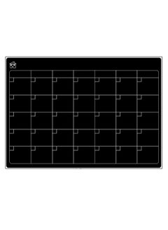 Generic Black Planner 2 Fridge Magnets Strong Dry Erase Magnetic Planner Monthly And Weekly Planner, Anti-Fouling Magnetic Whiteboard Calendar, Magnetic Calendar Message Board Dry Erase Soft Whiteboard  - Image 1