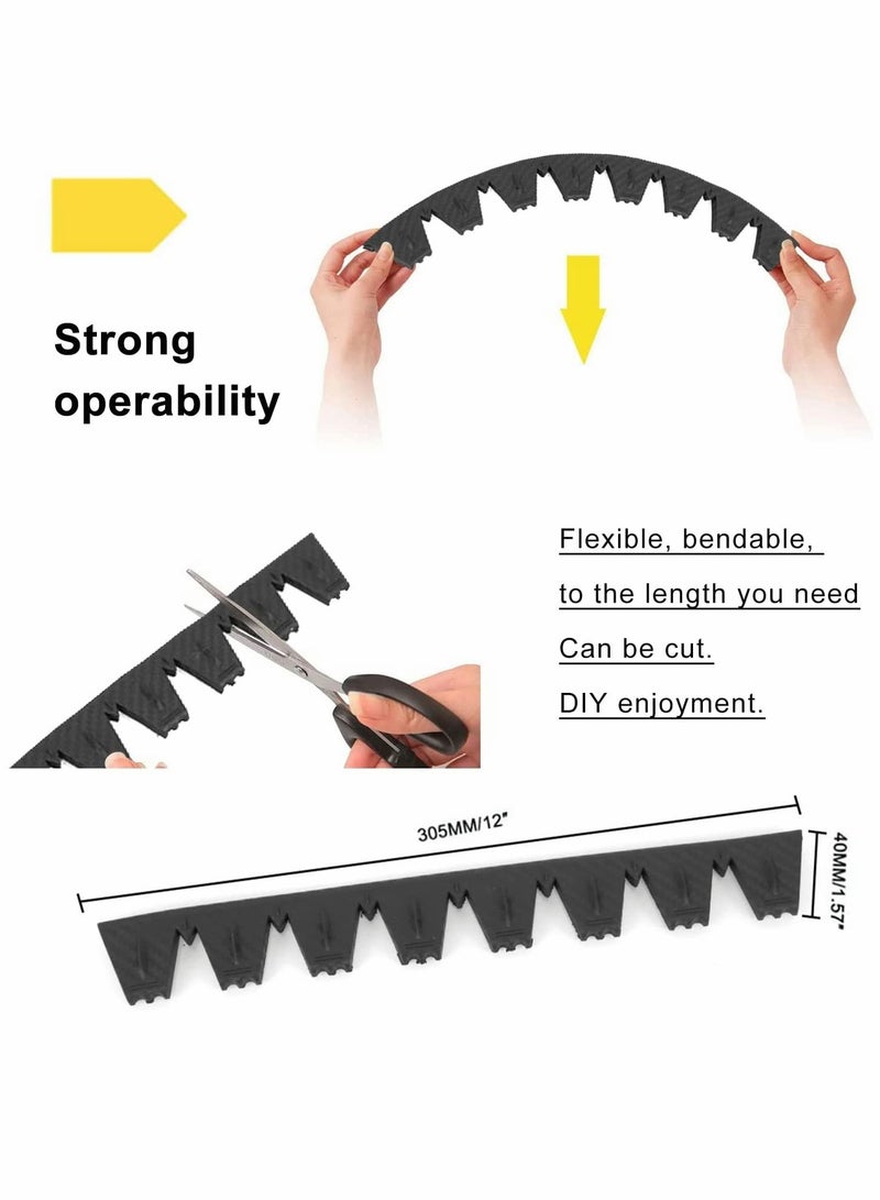 SYOSI Universal Front Bumper Scrape Guard Anti-Skid Bumper Protector, for Car SUV Lowered Cars, DIY Bumper Protector kit, Provides Chassis Protection 8Pcs (Black) - Image 3