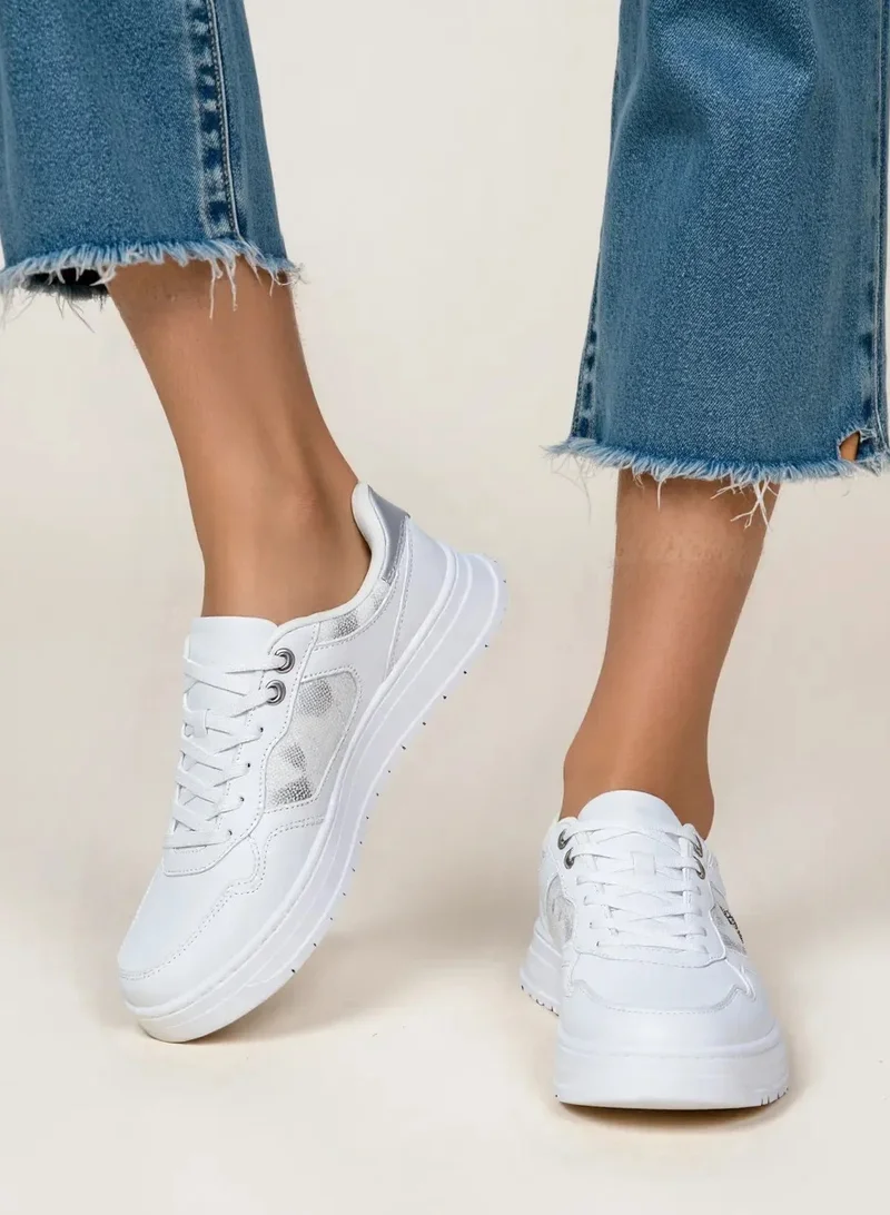 U.S. Polo Assn. White Feather-Light Women's Sneakers with Cloud-Like Comfort Shoes - Powered by Memory Foam for Women | Best Price UAE