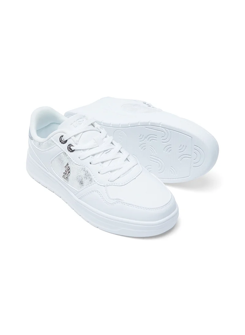 U.S. Polo Assn. White Feather-Light Women's Sneakers with Cloud-Like Comfort Shoes - Powered by Memory Foam for Women | Best Price UAE