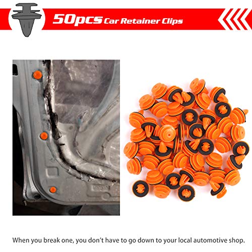OTUAYAUTO 50Pcs 80999-VE000 Door Panel Clips - Replacement for Nissan Infiniti Trim Panel Retainer Clips - Image 5