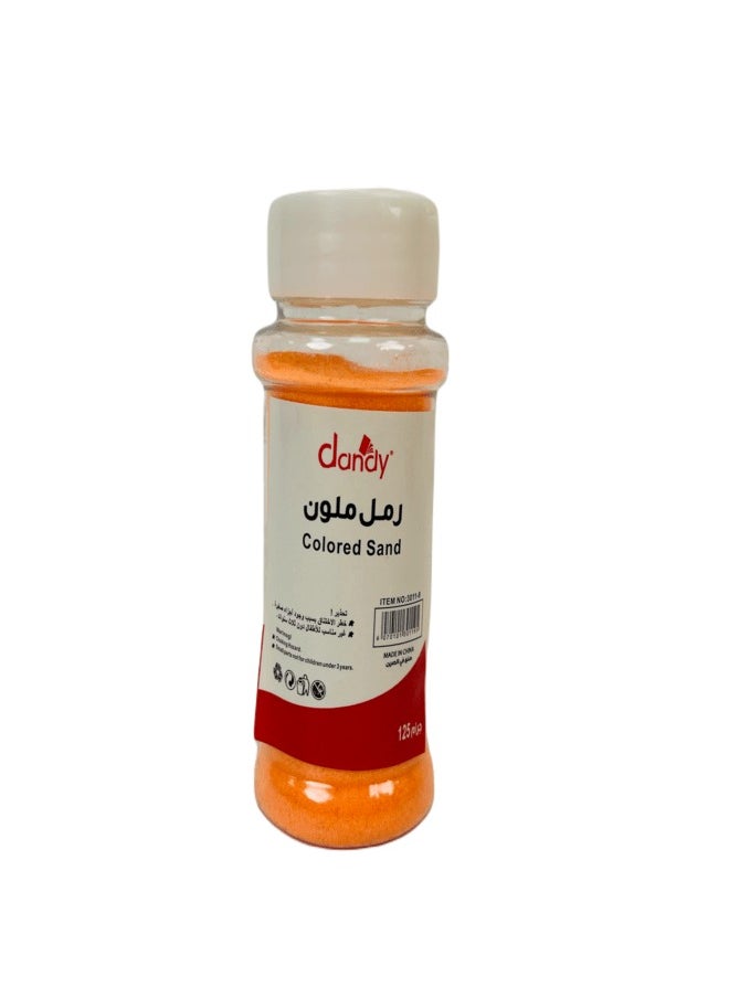 DANDY - Orange Colored Craft Sand DIY 125 Grams Dandy - Image 1
