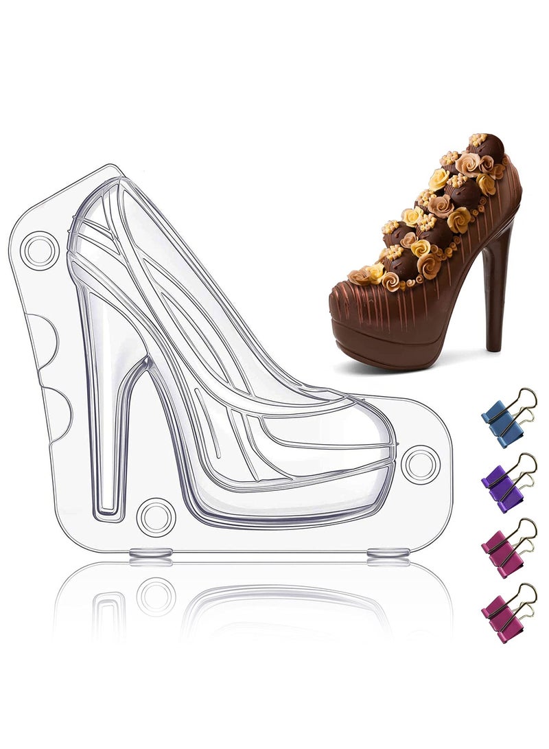3D High Heel Chocolate Mold for Cake Decoration and Candy Making, Perfect for Birthdays and Special Occasions - Image 1