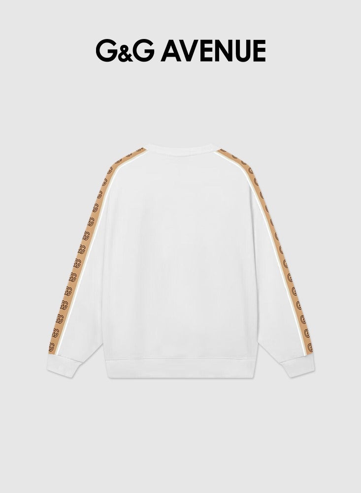 G&G AVENUE Spring and autumn sports loose fitting pullovers suitable for both men and women, casual and comfortable round neck long sleeved printed sportswear  - Image 2