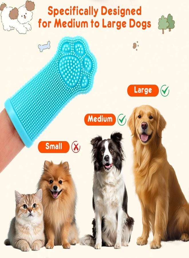dlnope Dog Finger Toothbrush, 4-Pack Finger Toothbrush for Dogs, Upgraded Pet Tooth Brushing Kit, A Fun Dog Teeth Cleaning Tool That Also Doubles as A Gum Massage, Suitable for Medium and Large Dogs. - Image 4
