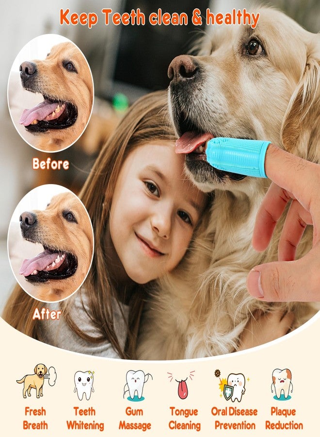 dlnope Dog Finger Toothbrush, 4-Pack Finger Toothbrush for Dogs, Upgraded Pet Tooth Brushing Kit, A Fun Dog Teeth Cleaning Tool That Also Doubles as A Gum Massage, Suitable for Medium and Large Dogs. - Image 3