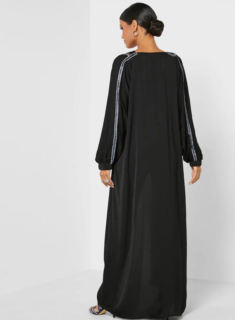 hayas closet Embellished Abaya