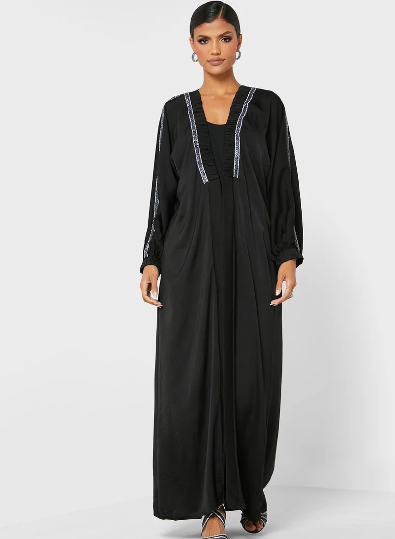 hayas closet Embellished Abaya