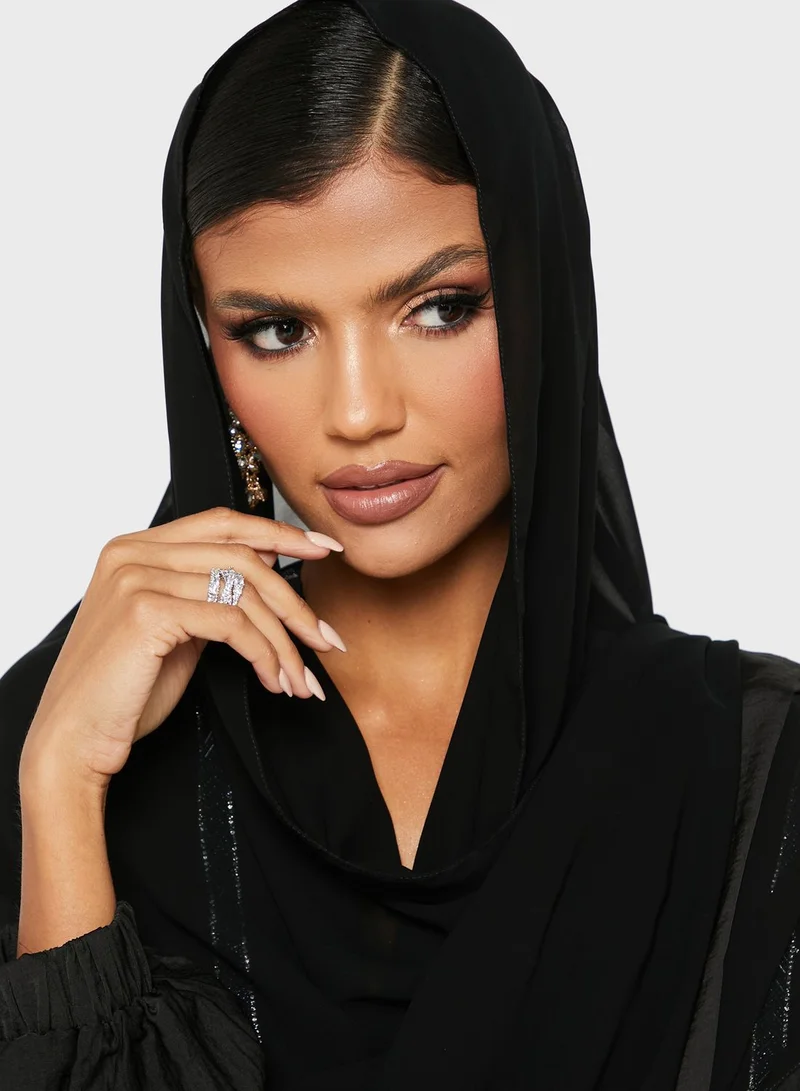 hayas closet Embellished Abaya