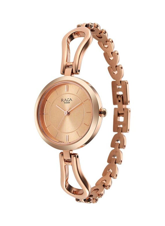 TITAN Raga Rose Gold Dial Watch For Women  - Image 3